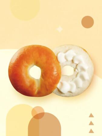 北海道牛乳貝果(冷凍)-2入組 