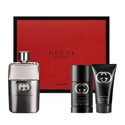 父親節禮物 Gucci 古馳罪愛男禮盒淡香水90ml 體香膏75g 鬍後乳50ml From 77嚴選at Shop Com Tw