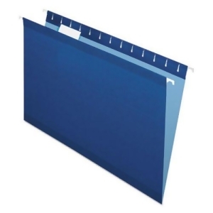 Pendaflex Reinforced Hanging File Folders with 1/5 Tab, Legal - Blue (25 Per Box)