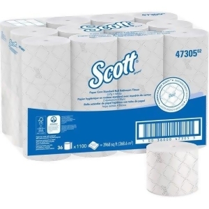 Scott Small Core High Capacity Bath Tissue 2-Ply White 36 Rolls Kcc47305 - All