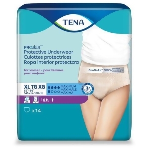 TENA ProSkin Protective Disposable Underwear Female Pull On with Tear Away Seams X-Large  73040  Maximum  56 Count