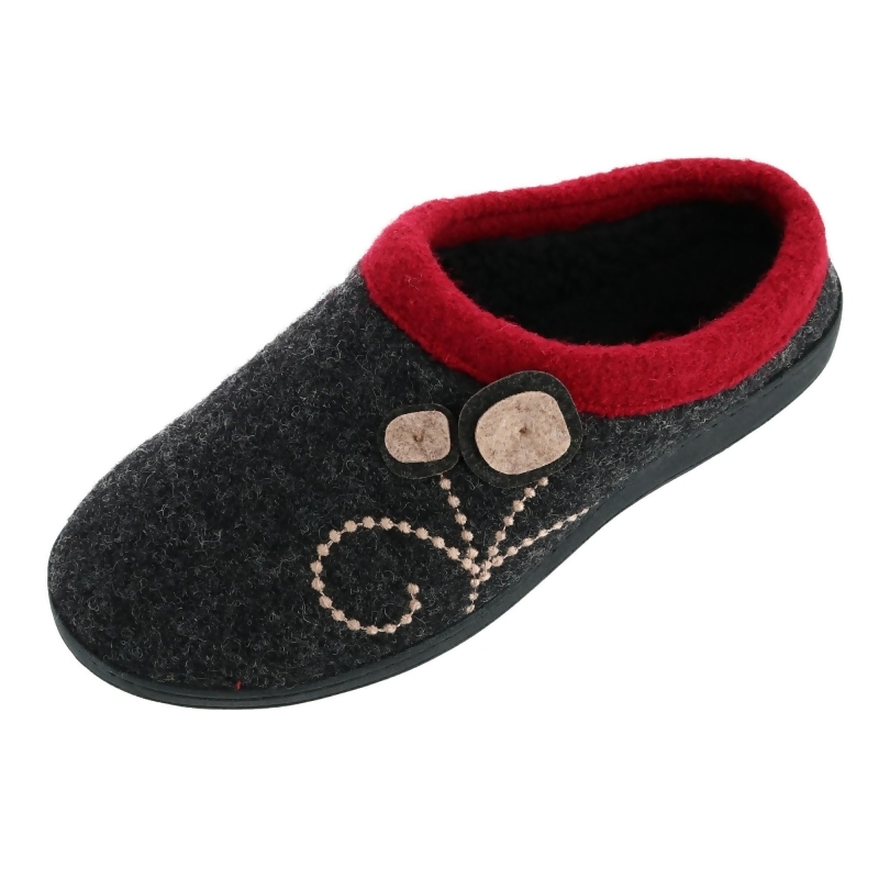 wool mule slippers