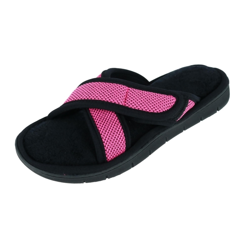 criss cross slide slippers