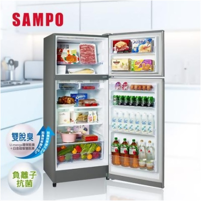 *SAMPO聲寶 340公升一級能效變頻雙門冰箱SR-B34D(G6) 