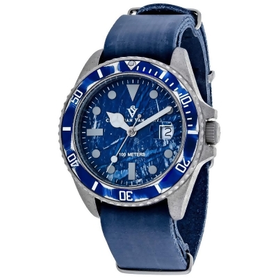Christian Van Sant Men's Montego Vintage Blue Dial Watch - CV5203 