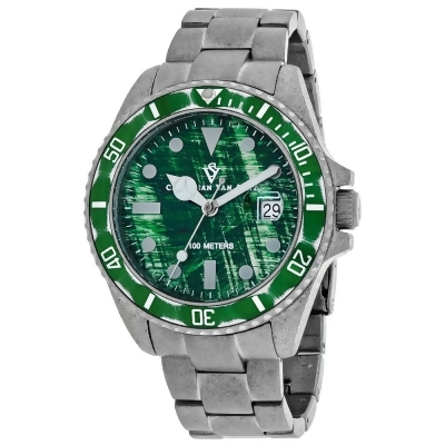 Christian Van Sant Men's Montego Vintage Green Dial Watch - CV5102 