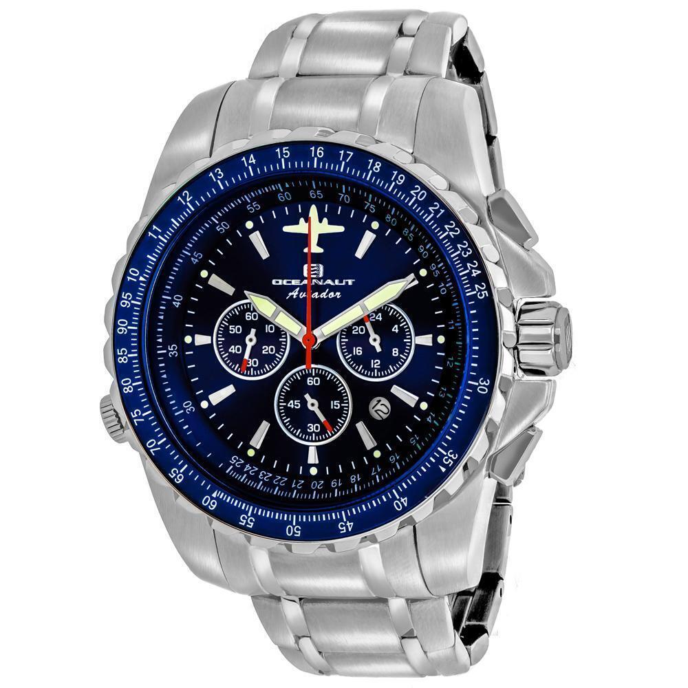 Oceanaut Men's Aviador Pilot Blue Dial Watch - OC0114