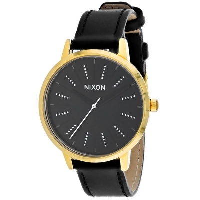 Nixon Women's Kensington Leather Black Watch - A108-2879 