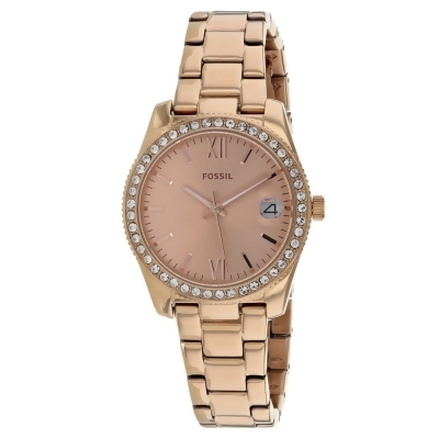 Fossil Women's Scarlette Rose Gold Dial Watch - ES4318 