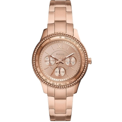 Fossil Women's Stella Sport Rose gold Dial Watch 