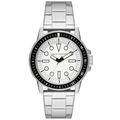 Armani Exchange Men's Classic White Dial Watch - AX1853 
