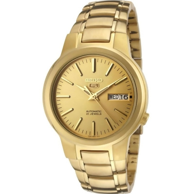 Seiko Men's Classic Gold Dial Watch - SNKA10K1 