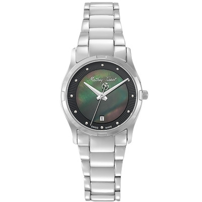 Mathey Tissot Women's Classic Black Dial Watch - D2111AN 