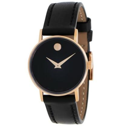 Movado Women's Classic Black Dial Watch - 607320 