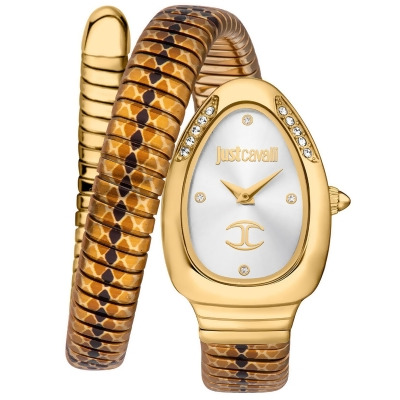 Just Cavalli Women's Snake Silver Dial Watch - JC1L251M0025 