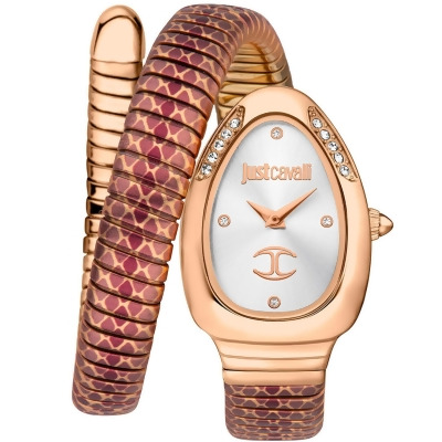 Just Cavalli Women's Snake Silver Dial Watch - JC1L251M0065 