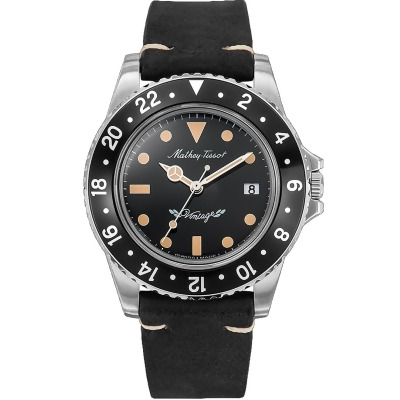 Mathey Tissot Men's Vintage Black Dial Watch - H900ALN 