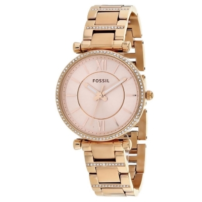 Fossil Women's Carlie Rose gold Dial Watch - ES4301 