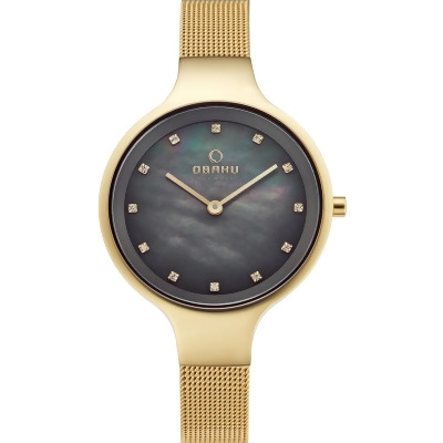 Obaku Women's Classic Mother of pearl Dial Watch - V173LXGJMG 
