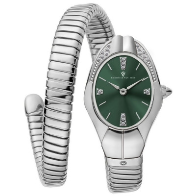 Christian Van Sant Women's Naga Green Dial Watch - CV0885 