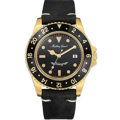 Mathey Tissot Men's Vintage Black Dial Watch - H900PLN 