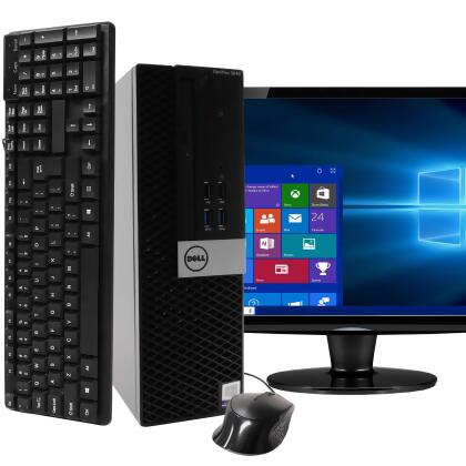 Dell Optiplex 3040 Desktop Computer PC, 3.20 GHz Intel i5 Quad Core Gen 6, 16GB DDR3 RAM, 2TB Hard Disk Drive (HDD) SATA Hard Drive, Windows 10 Professional 64bit (Refurbished) 