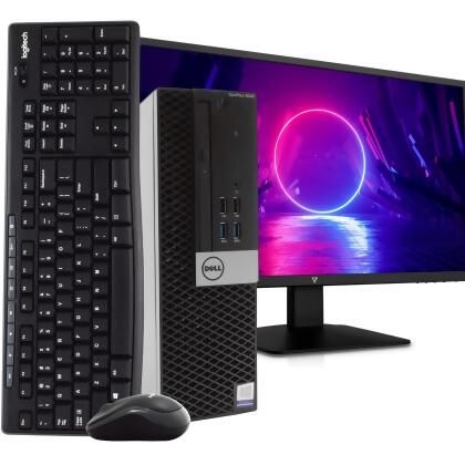 Dell Optiplex 3040 Desktop Computer PC, 3.20 GHz Intel i5 Quad Core Gen 6, 8GB DDR3 RAM, 1TB Hard Disk Drive (HDD) SATA Hard Drive, Windows 10 Home 64bit (Refurbished) 