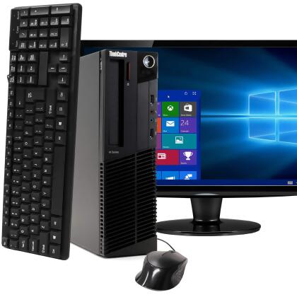Lenovo ThinkCentre M92P Desktop Computer PC, 3.20 GHz Intel i5 Quad Core Gen 2, 8GB DDR3 RAM, 250GB Hard Disk Drive (HDD) SATA Hard Drive, Windows 10 Home 64 Bit (Refurbished) 