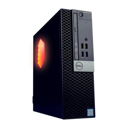 Dell OptiPlex 7040 Desktop Computer PC w/ RGB Lighting, Ultra-Fast Intel i5, 16GB DDR4 RAM, 500GB SSD, DVD, WiFi, Dual 19" Monitors (Brands Vary), Windows 10 Pro (Refurbished) alternate image