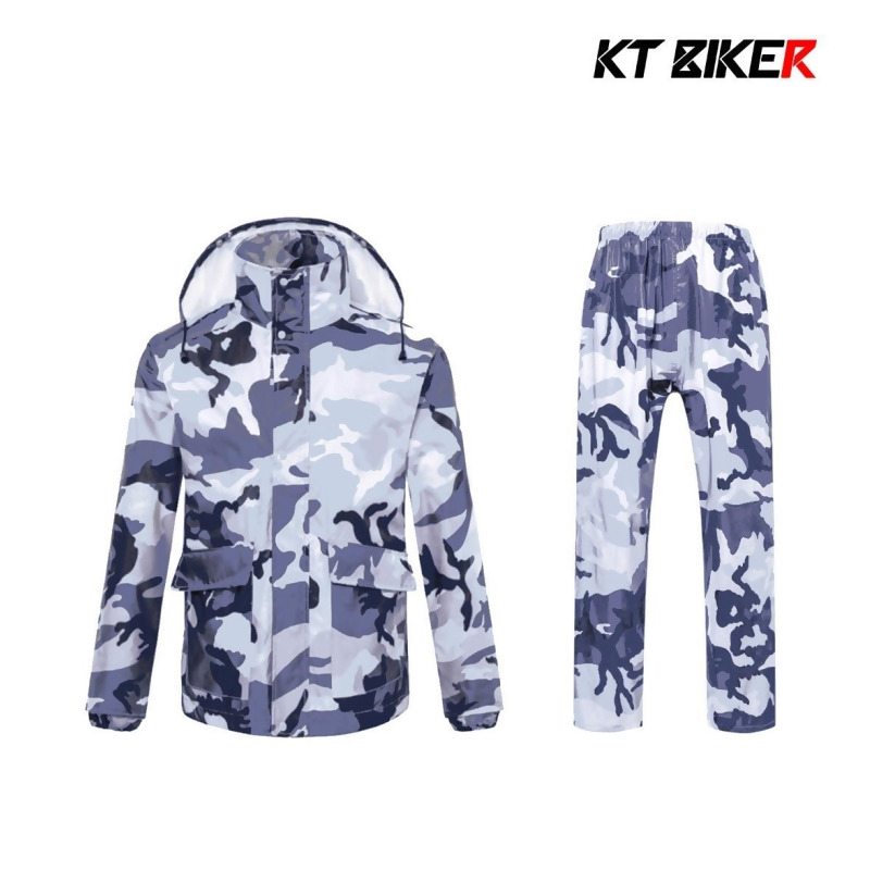 迷彩兩件式雨衣 白迷彩 Xxl From Kt Biker 派克車旅 At Shop Com Tw