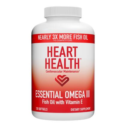 Heart Health Essential Omega III Fish Oil with Vitamin E