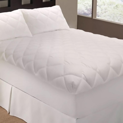 PureSleep by Perfect Fit Smooth Top Mattress Pad White Twin 