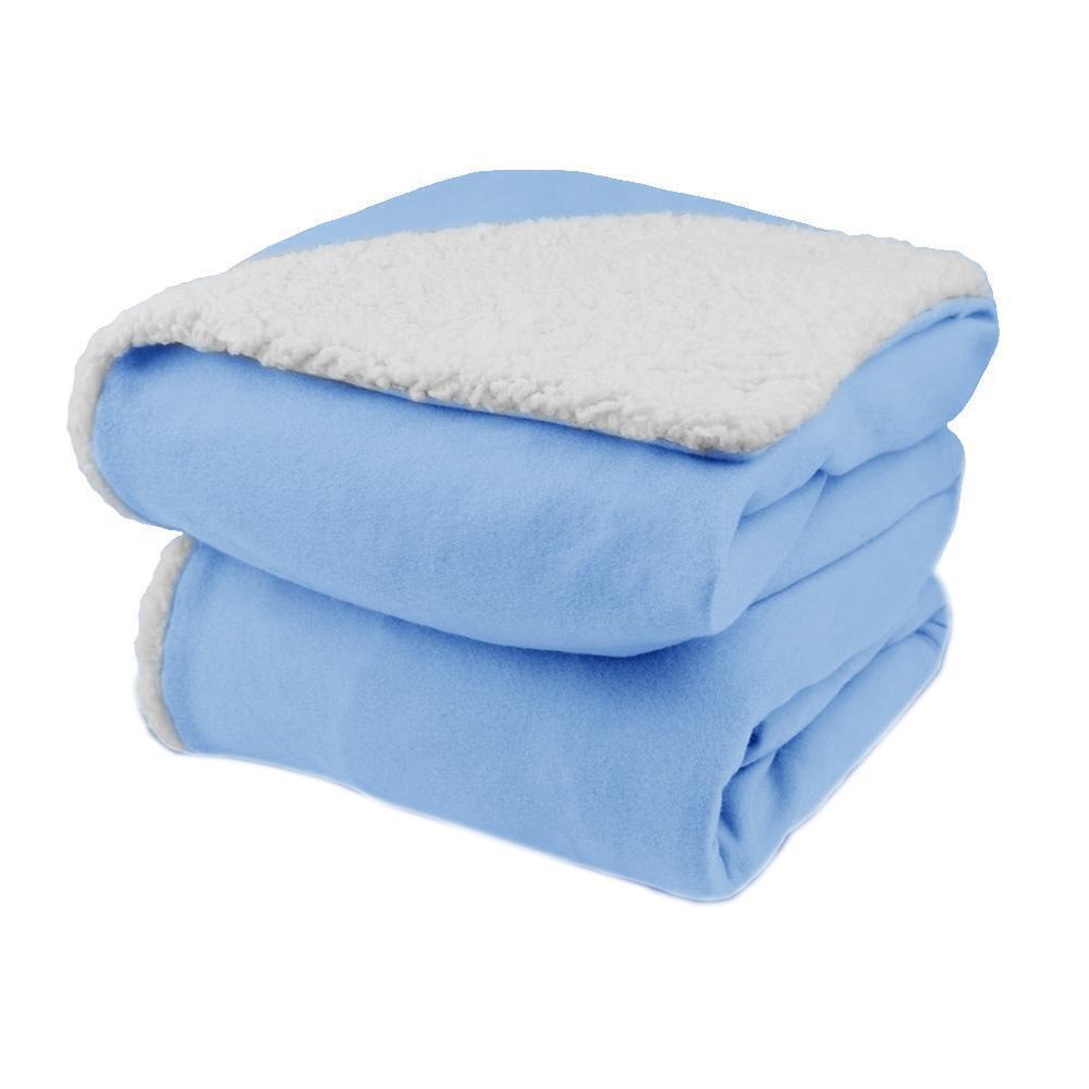 Biddeford Analog Comfort Knit Electric Heated Throw Blanket with Natural Sherpa alternate image