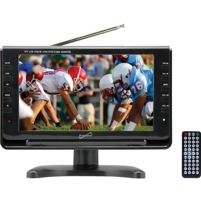 Supersonic SC499 9 inch Portable Widescreen LCD TV with Tuner 