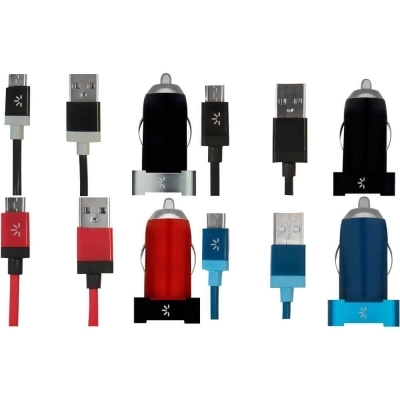 Case Logic CL21MC101C Micro Dual USB Car Charger - Assorted Colors 