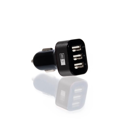 Case Logic CLOPV4004BK 4.1 Amp 3 Port USB Car Charger/Adapter 