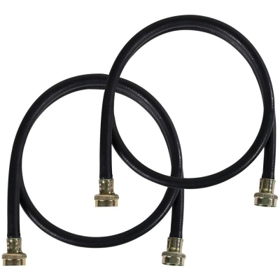 Certified Appliance Accessories RUBBERHOSE2P 5 Ft. Washer Hoses 2 Pack 