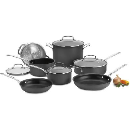 11 Pc Nonstick Cookware Set - Gray