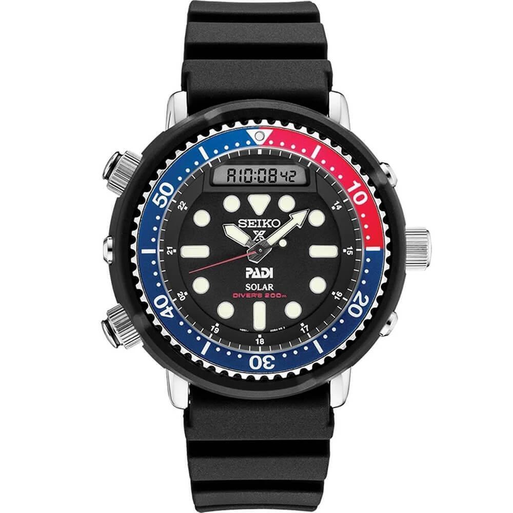 Seiko SNJ027 Prospex inchArnie inch Tuna Dive Watch - Black