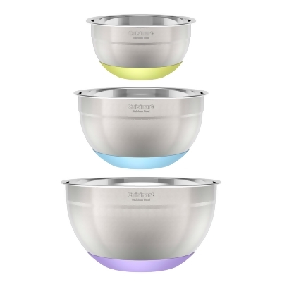 Cuisinart CTG00SMBS 3-Piece Mixing Bowl Set - Stainless Steel 