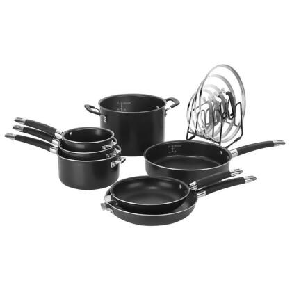 Cuisinart N5112BK Black Smartnest 12 Pieces Aluminum Non Stick Cookware Set