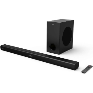 Hisense - 2.1-Channel Soundbar with Wireless Subwoofer - Black