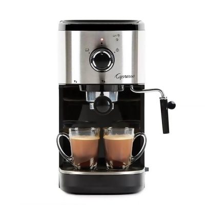Capresso 12005 Compact Espresso and Cappuccino Machine - Black/Stainless 
