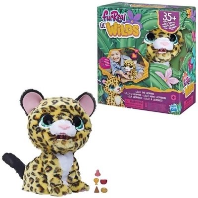 Hasbro F43945L00 FurReal Lil Wilds Lolly the Leopard Animatronic Plush Pet 