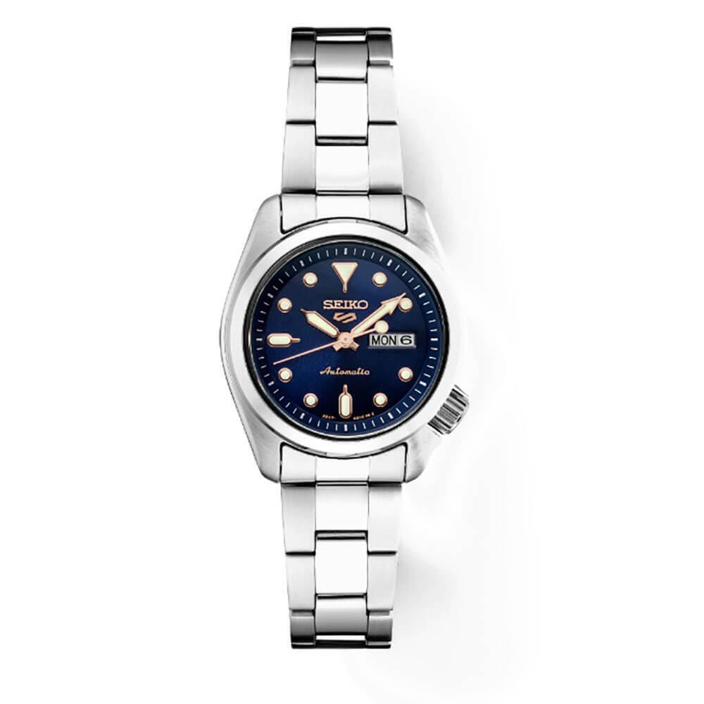 Seiko SRE003 5 Womens Sports Collection Watch - Stainless Steel/Blue Dial
