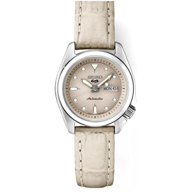 Seiko SRE005 5 Womens Sports Collection Watch - Beige Leather 