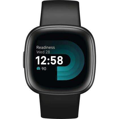 Fitbit FB523BKBK Versa 4 Fitness Smartwatch - Black Graphite