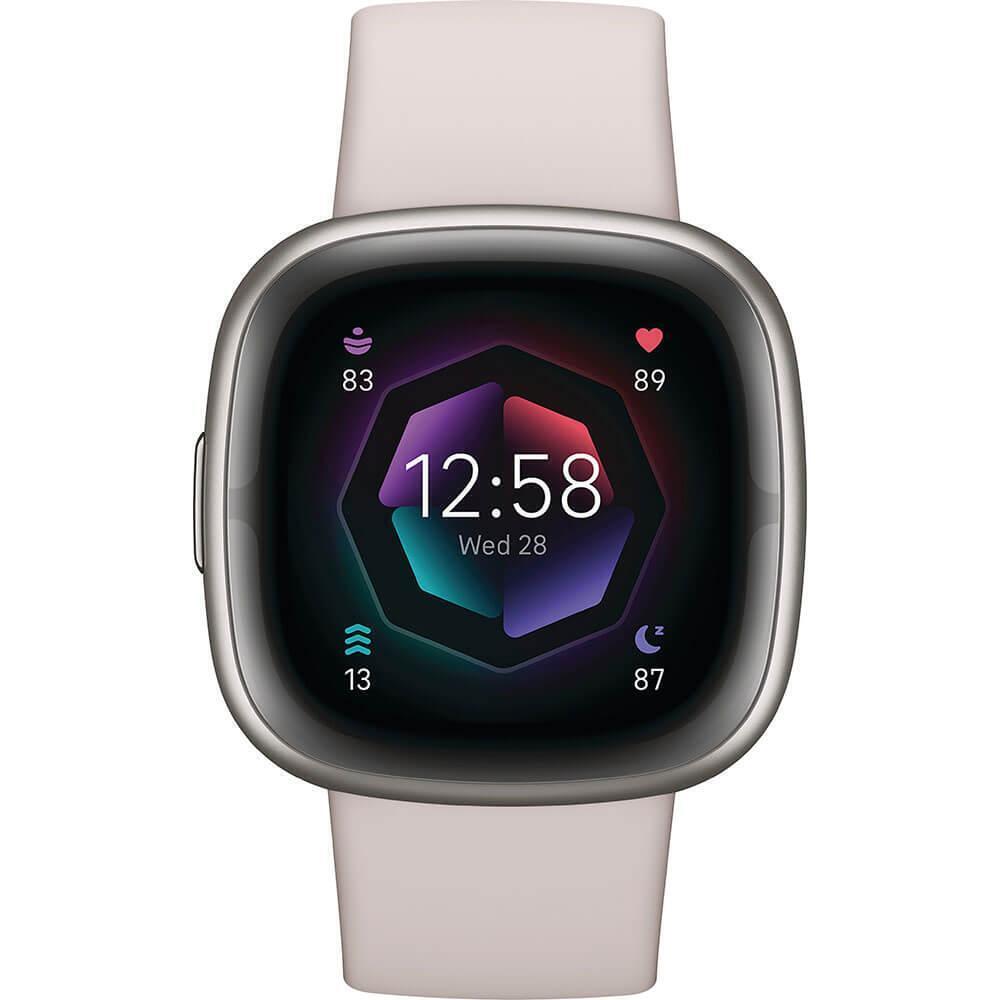 Fitbit FB521SRWT Sense 2 Advanced Health Smartwatch - Platinum