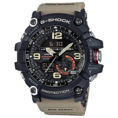 Casio GG10001A5 G-Shock Master of G Mudmaster Sports Watch - Beige/Black 