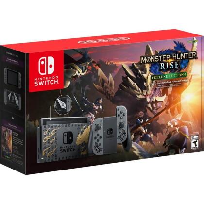 Nintendo NSWMONSTHUNT Limited Edition Monster Hunter Switch Console 